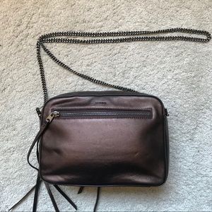 AllSaints Bronze and Gunmetal Crossbody